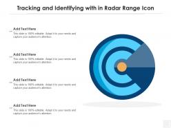 Tracking and identifying with in radar range icon