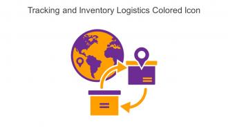 Tracking And Inventory Logistics Colored Icon In Powerpoint Pptx Png And Editable Eps Format