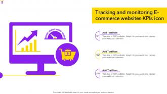 Tracking And Monitoring E Commerce Websites KPIs Icon