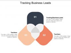 Tracking business leads ppt powerpoint presentation gallery demonstration cpb
