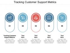 Tracking customer support metrics ppt powerpoint presentation portfolio deck cpb