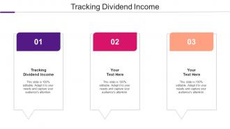 Tracking Dividend Income Ppt Powerpoint Presentation Model Master Slide Cpb