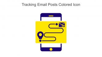 Tracking Email Posts Colored Icon In Powerpoint Pptx Png And Editable Eps Format