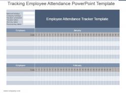 Tracking employee attendance powerpoint template