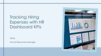Tracking Hiring Expenses With HR Dashboard Kpis PPT Sample AT