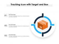 Tracking icon with target and box