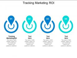 Tracking marketing roi ppt powerpoint presentation gallery designs download cpb