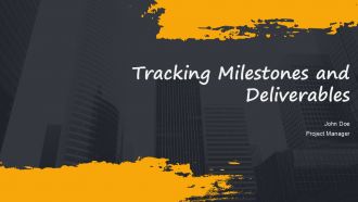 Tracking Milestones And Deliverables PPT Structure AT