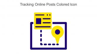 Tracking Online Posts Colored Icon In Powerpoint Pptx Png And Editable Eps Format