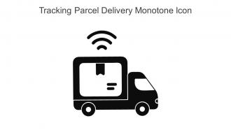 Tracking Parcel Delivery Monotone Icon In Powerpoint Pptx Png And Editable Eps Format