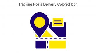 Tracking Posts Delivery Colored Icon In Powerpoint Pptx Png And Editable Eps Format