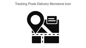 Tracking Posts Delivery Monotone Icon In Powerpoint Pptx Png And Editable Eps Format