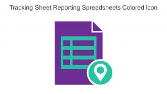 Tracking Sheet Reporting Spreadsheets Colored Icon In Powerpoint Pptx Png And Editable Eps Format