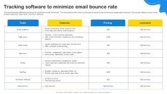 Tracking Software To Minimize Email Bounce Rate