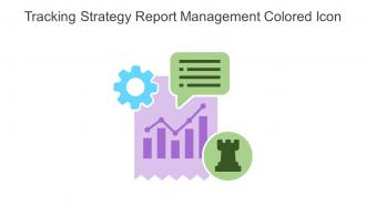 Tracking Strategy Report Management Colored Icon In Powerpoint Pptx Png And Editable Eps Format
