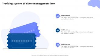 Tracking System Of Ticket Management Icon
