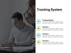 Tracking system ppt powerpoint presentation show guidelines cpb