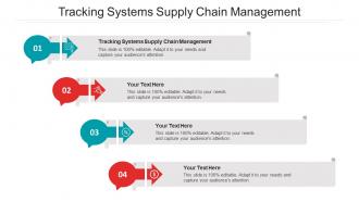Tracking systems supply chain management ppt powerpoint presentation ideas cpb