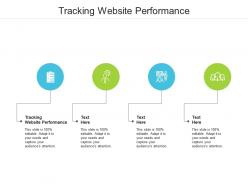 Tracking website performance ppt powerpoint presentation infographics styles cpb