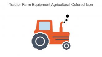Tractor Farm Equipment Agricultural Colored Icon In Powerpoint Pptx Png And Editable Eps Format