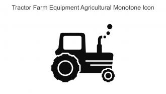 Tractor Farm Equipment Agricultural Monotone Icon In Powerpoint Pptx Png And Editable Eps Format