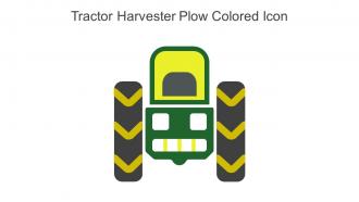 Tractor Harvester Plow Colored Icon In Powerpoint Pptx Png And Editable Eps Format