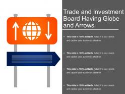 Trade And Investment Board Having Globe And Arrows