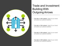 Trade and investment building with outgoing arrows