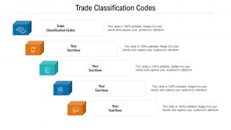 Trade classification codes ppt powerpoint presentation infographic template cpb