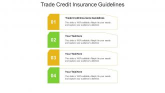 Trade credit insurance guidelines ppt powerpoint presentation infographics background cpb