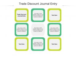 Trade discount journal entry ppt powerpoint presentation summary graphic tips cpb