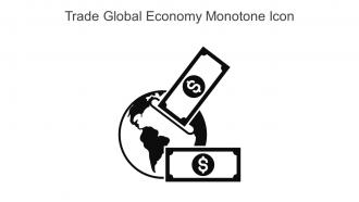 Trade Global Economy Monotone Icon In Powerpoint Pptx Png And Editable Eps Format