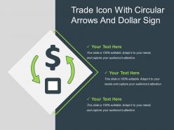 Trade Icon With Circular Arrows And Dollar Sign