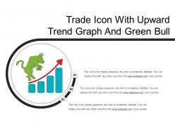 Trade Icon With Upward Trend Graph And Green Bull