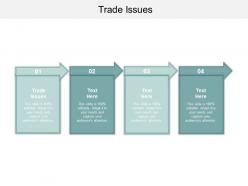 Trade issues ppt powerpoint presentation gallery visuals cpb