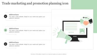 Trade Marketing And Promotion Planning Icon