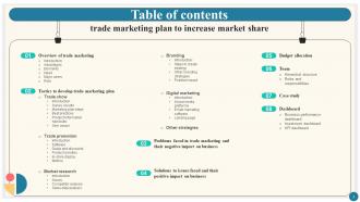 Trade Marketing Plan To Increase Market Share Strategy CD Informative Designed