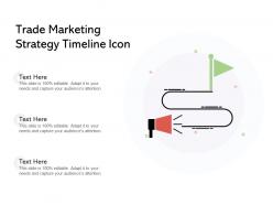 Trade marketing strategy timeline icon