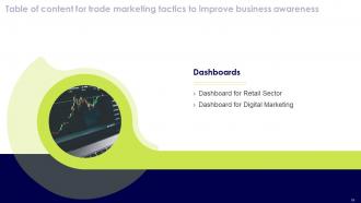 Trade Marketing Tactics To Improve Business Awareness Powerpoint Presentation Slides Professional Adaptable