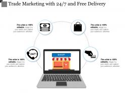 Trade marketing with 24 7 and free delivery