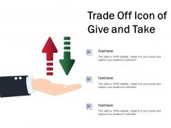 Trade Off Icon Of Give And Take
