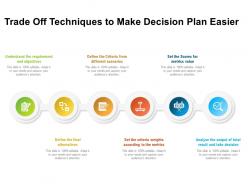 Trade Off Techniques To Make Decision Plan Easier