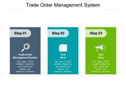 Trade order management system ppt powerpoint presentation layout cpb