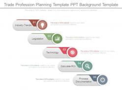 Trade profession planning template ppt background template