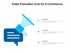 Trade promotion icon for e commerce