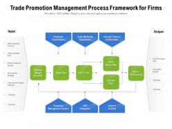 Trade promotion management process framework for firms