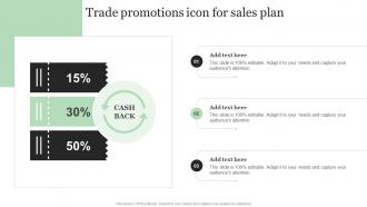 Trade Promotions Icon For Sales Plan
