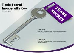 Trade secret image with key