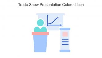 Trade Show Presentation Colored Icon In Powerpoint Pptx Png And Editable Eps Format