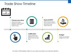 Trade show timeline ppt powerpoint presentation file styles